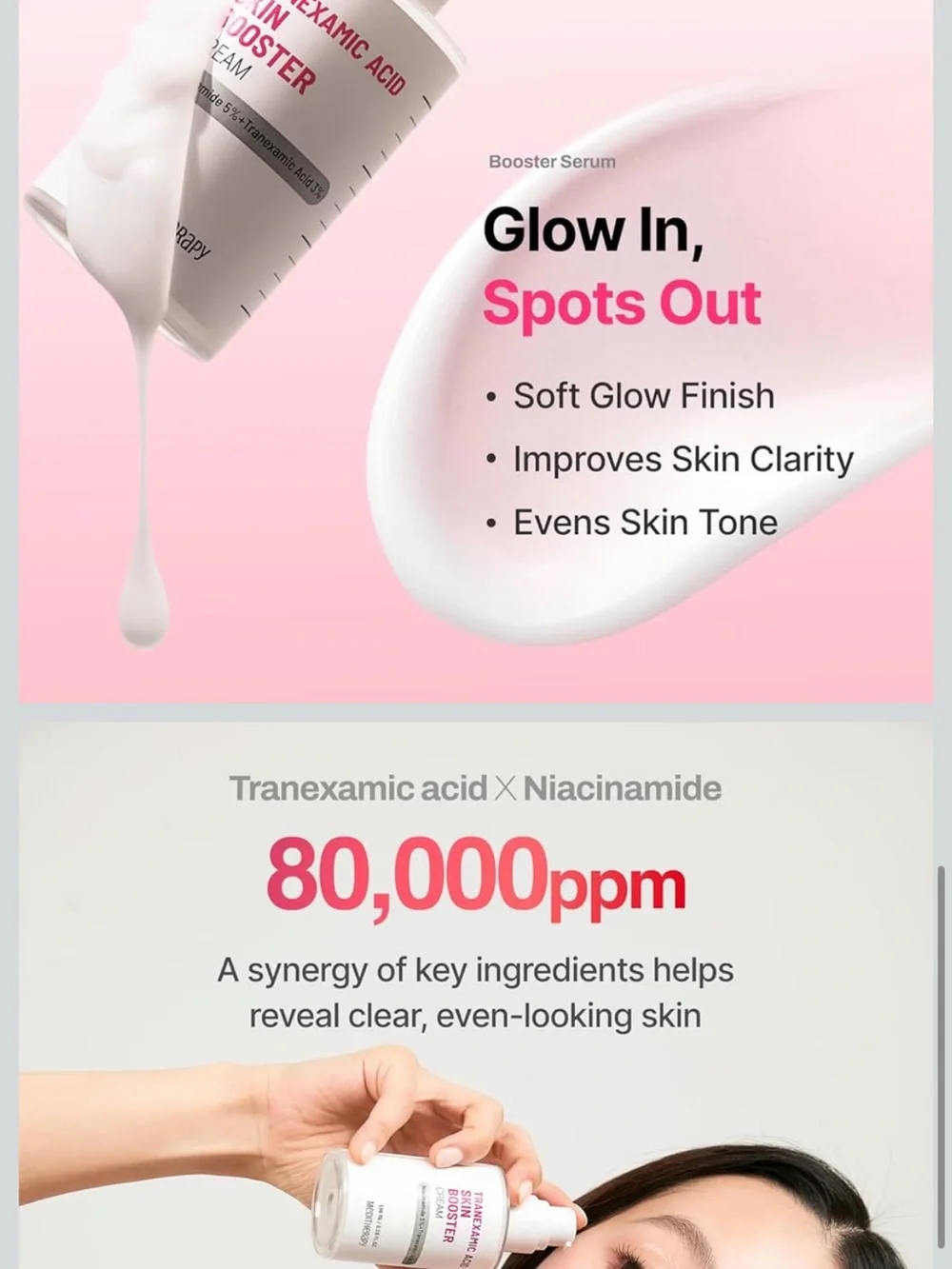 MEDITHERAPY Tranexamic Acid Skin Booster Cream 3.4 Fl Oz - 5% Niacinamide & 3% T